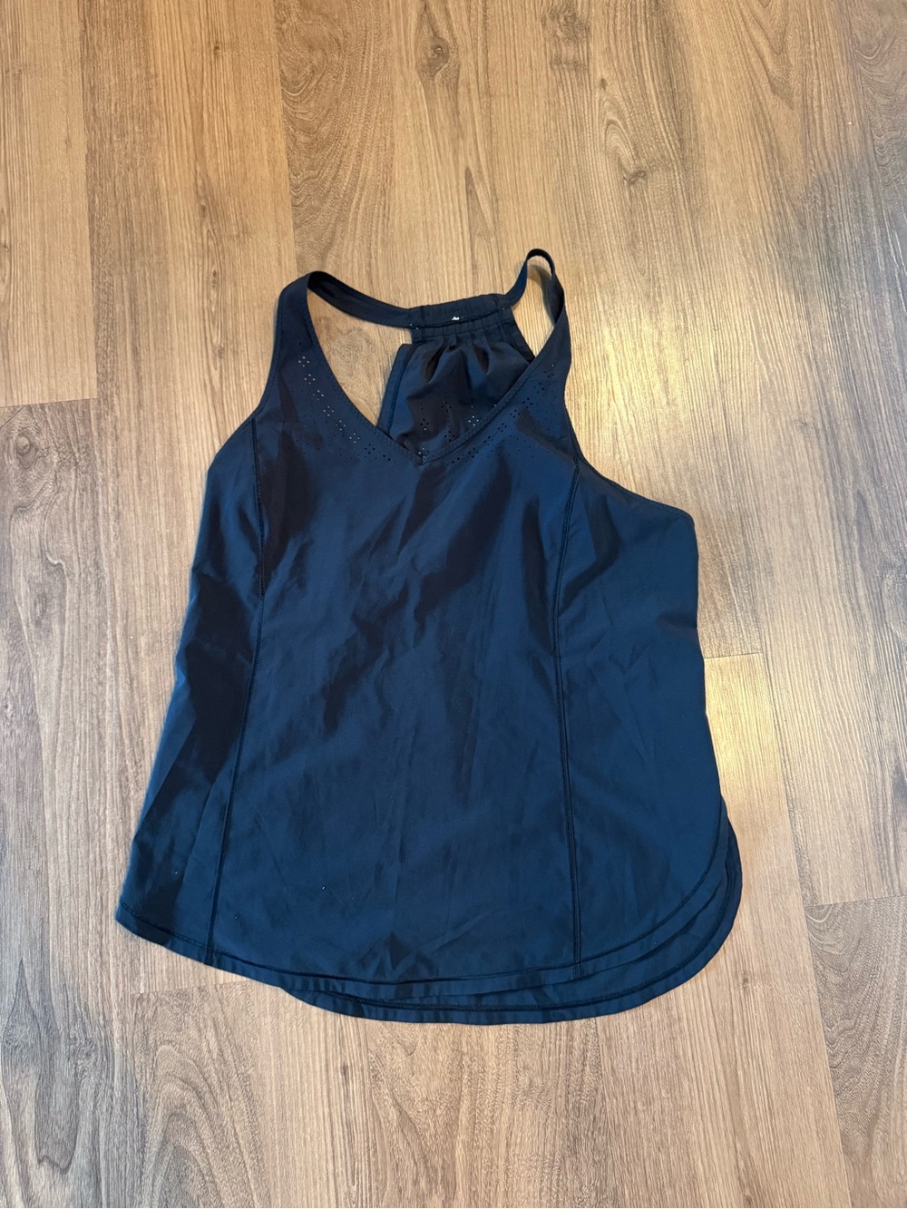 lululemon athletica Black Racerback V-Neck Tank